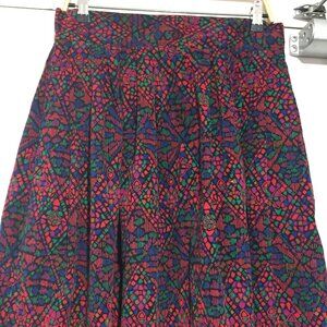 VINTAGE H.W. LTD. MULTICOLOR PLEATED SKIRTS SIZE 16